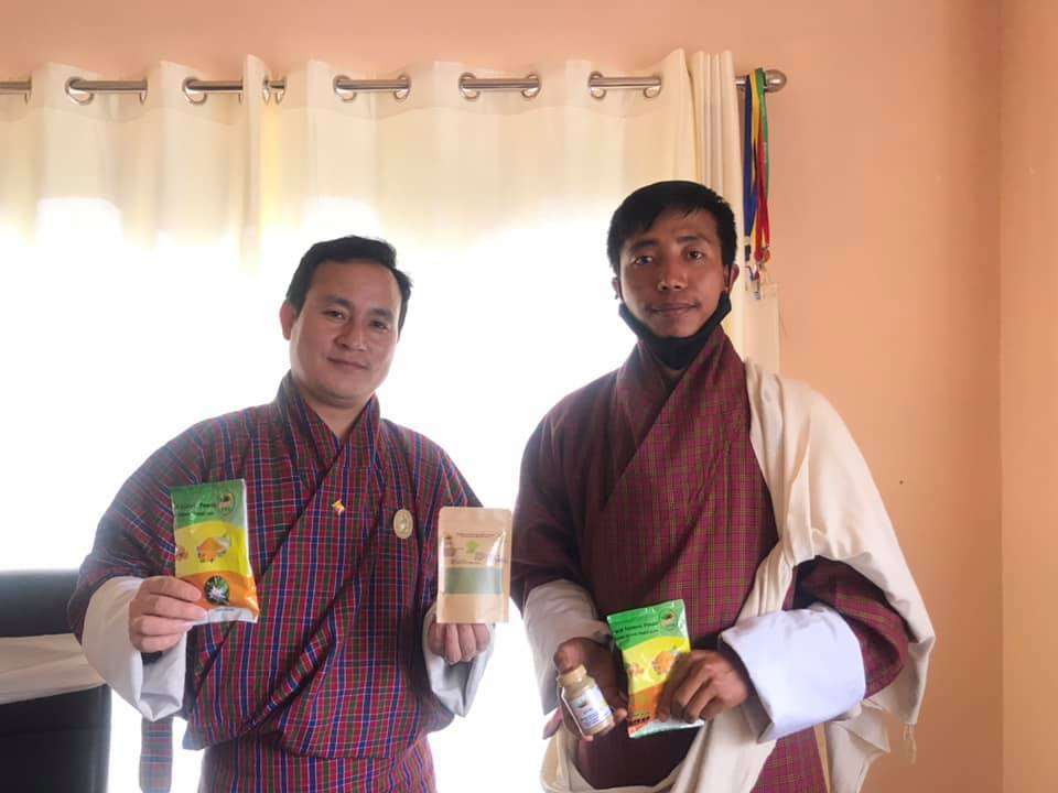 Adam Kepchaki, founder of SYTD, promotes local spice production in Bhutan.
