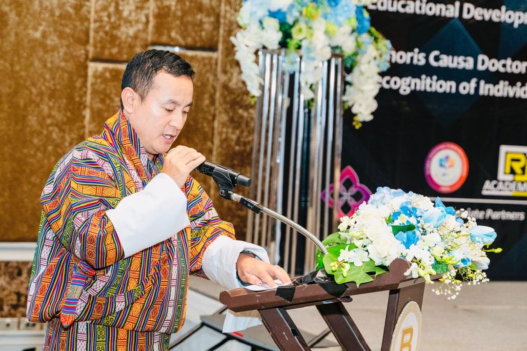 Founder and CEO of the Horticulture Association of Bhutan, Mr. Tshering Wangchuk.