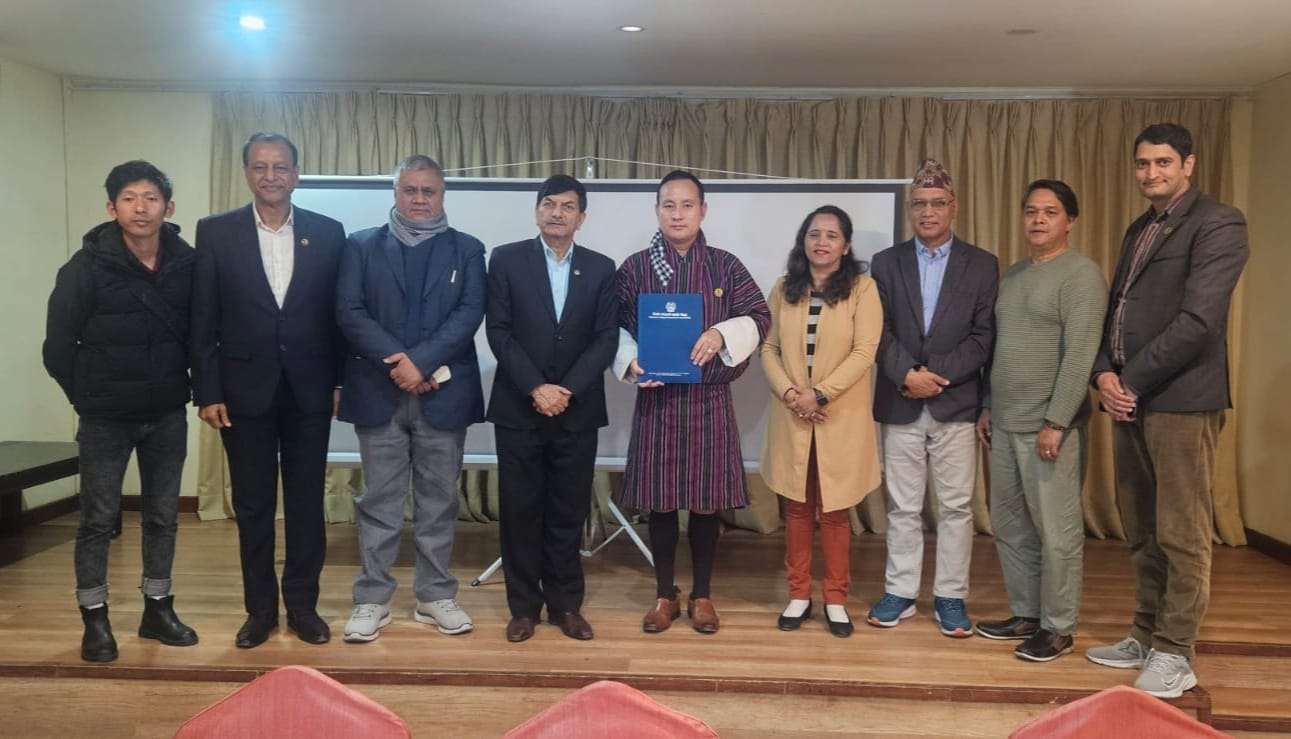 Signing of MOU between Export Businessmen Federation Nepal and Horticulture Association of Bhutan