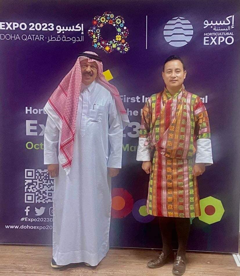 Mr. Tshering Wangchuk in meetings with Ministry of Municipality and Environment Qatar and International Horticultural Expo 2023 team