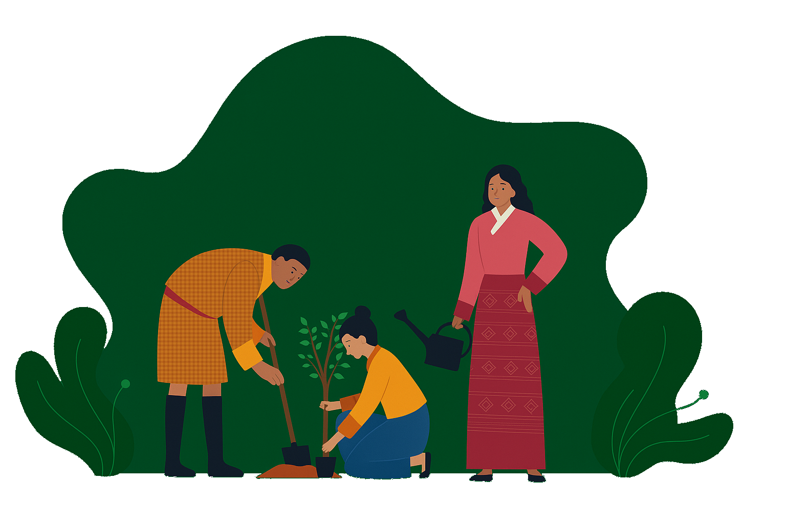 Horticulture Association of BHutan illustration